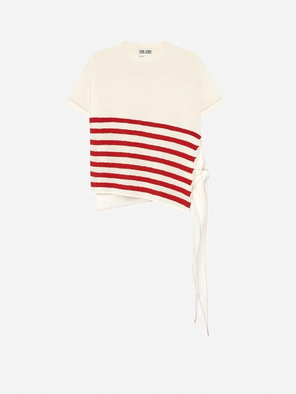ASYMMETRIC STRIPED KNIT TOP - THE ITEM ZARA WOMAN